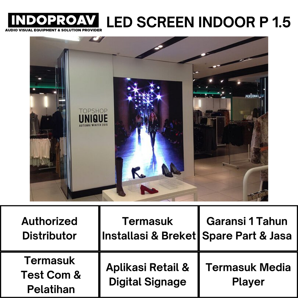 PAKET VIDEOTRON INDOOR P1.5 FULL COLOR