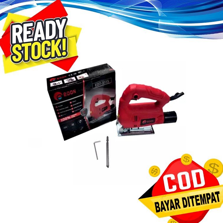 MESIN JIGSAW JIG SAW GERGAJI KAYU MESIN EDON Set