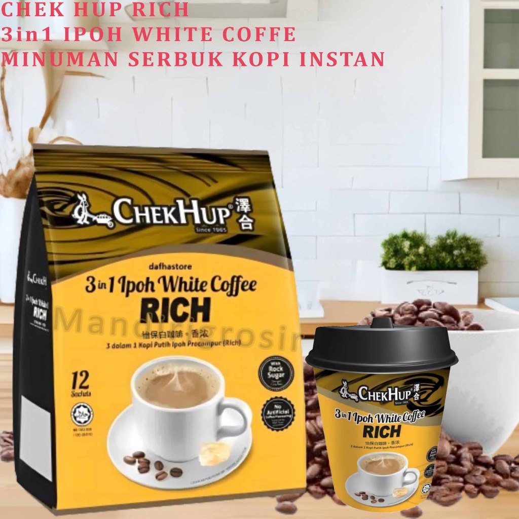 

Minuman Serbuk Kopi Instan * Chek Hup 3in1 * Ipoh White Coffee Rich * 480gr