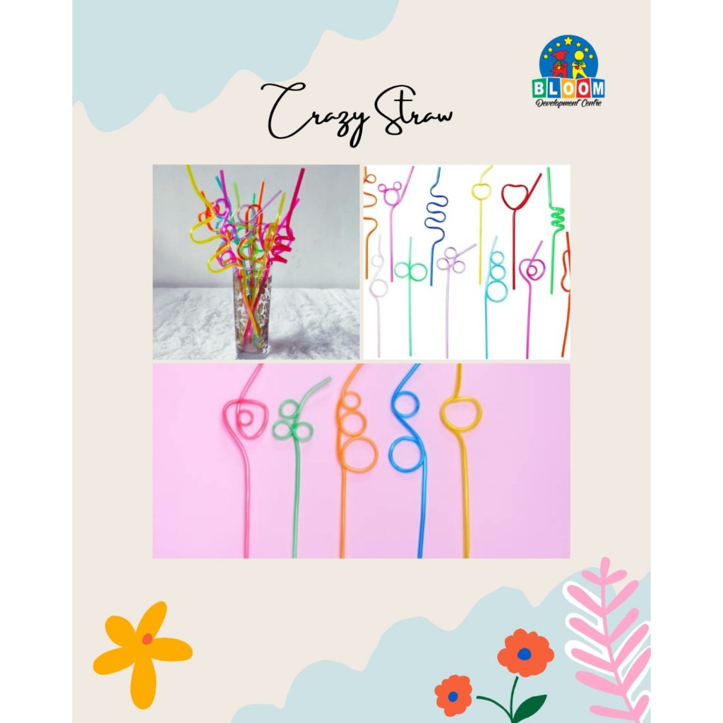 ✔️Sedotan Terapi Wicara / Sedotan Ulir Unik / Alat Terapi Wicara / Sedotan