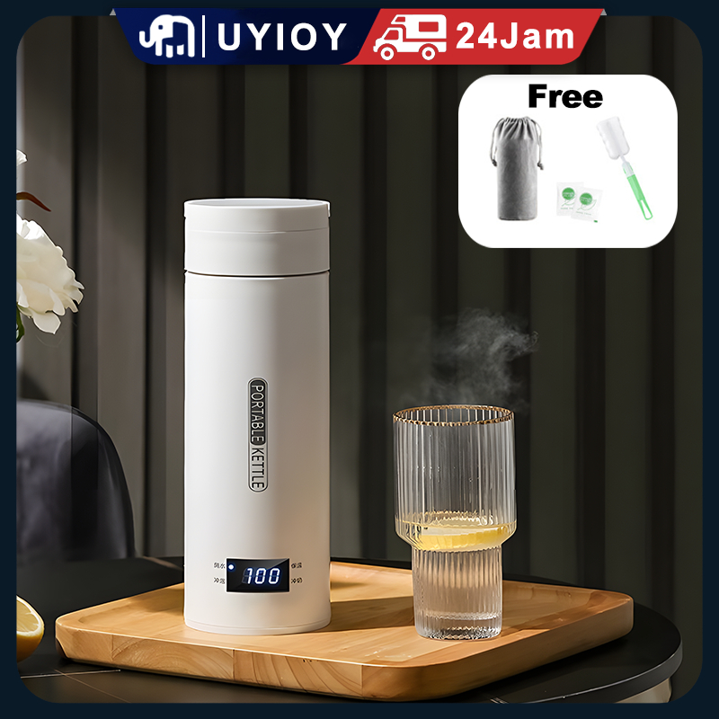 Pemanas Air Listrik Mobil Electric Thermos Kettle Portable 500 ml Portable Dengan Pemanas