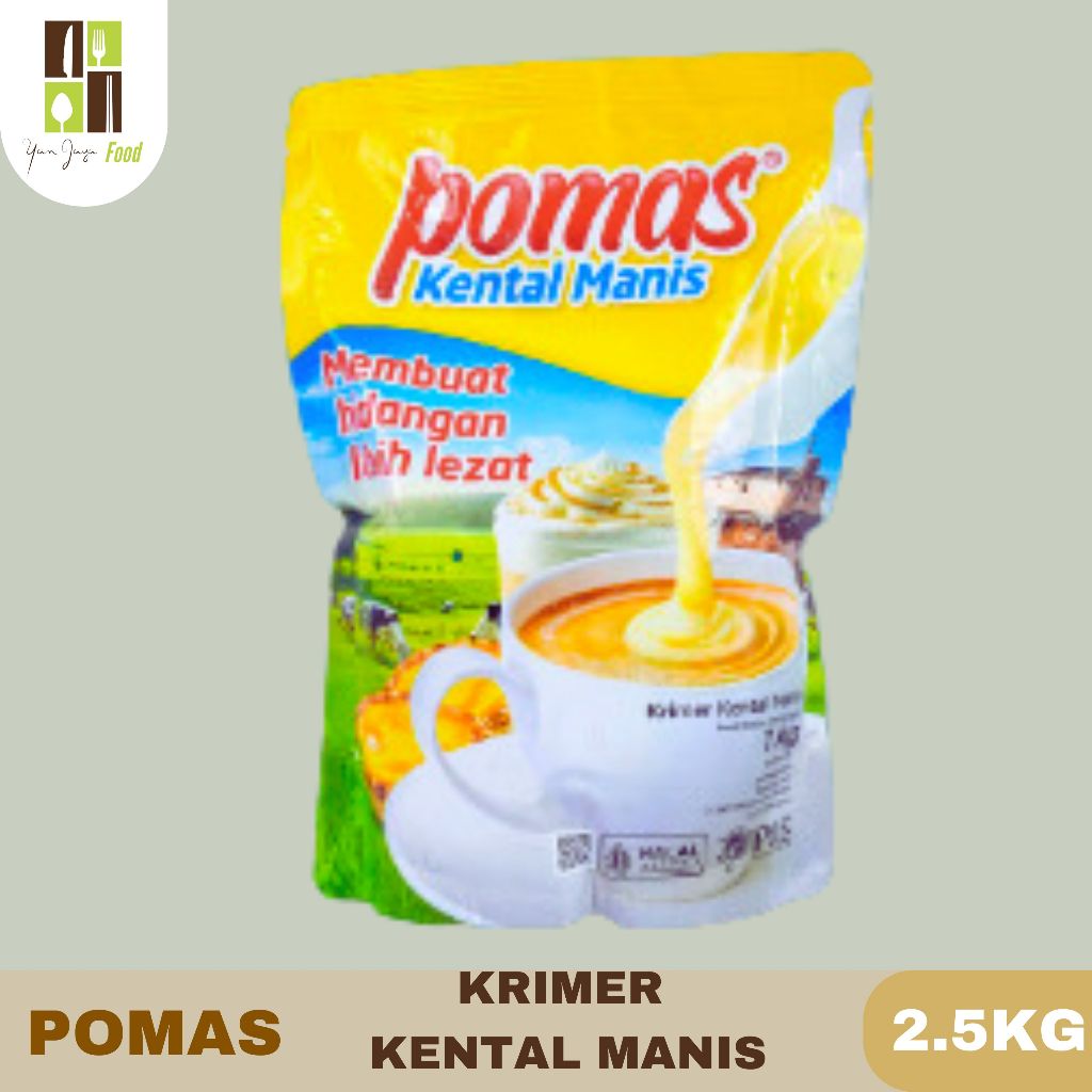 

Pomas Kental Manis / Krimer Kental Manis / Susu Pomas Kemasan Pouch 1Kg
