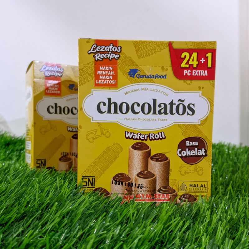 

Chocolatos Wafer Roll Cokelat isi 24+1 Extra