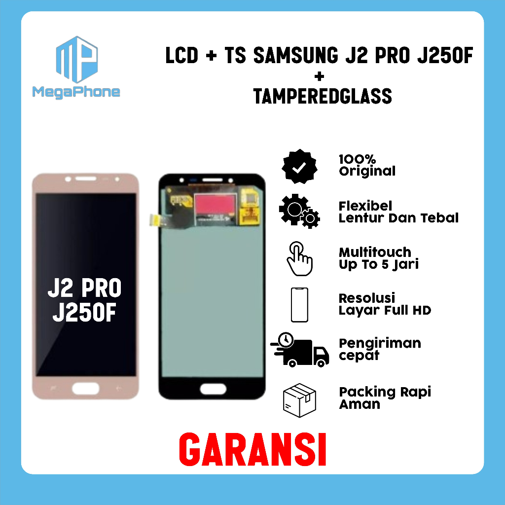 LCD + TS SAMSUNG J2 PRO/J250F ORI FULLSET GARANSI