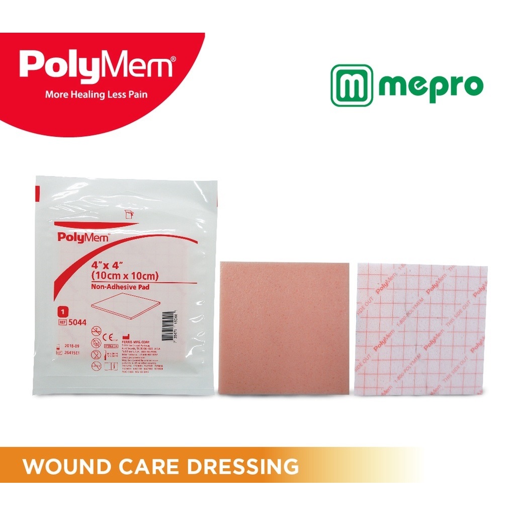 PolyMem Non-Adhesive - Pembalut Luka - PolyMem 10X10 cm / PolyMem 17X19 cm / PolyMem Max 11X11 cm / 