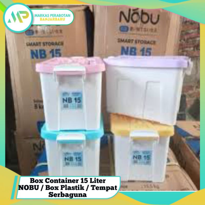 Box Container NUBO 15 Liter/ Container 10 liter Ezy / Tempat Serbaguna / Box Plastik 15 liter