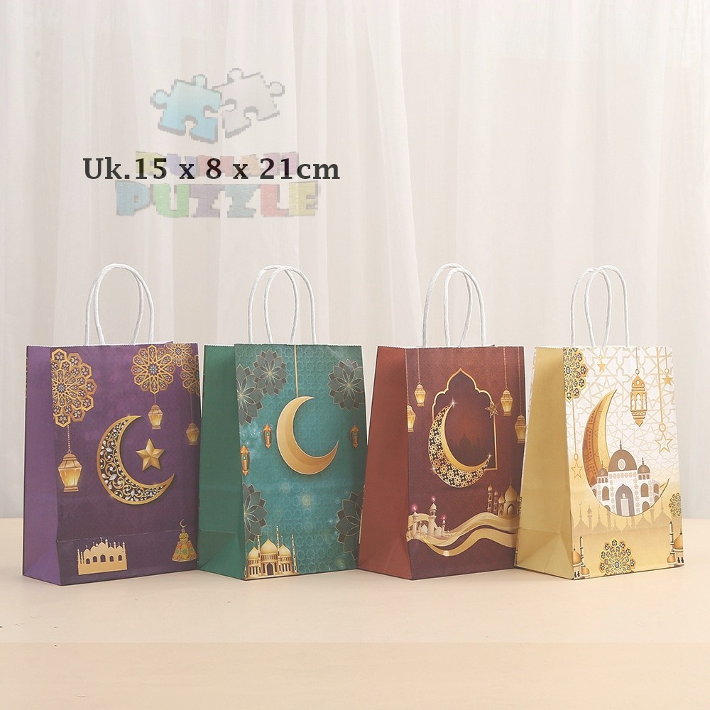 

Paper Bag Eid Mubarak / Paper Bag Lebaran / Tas Souvenir / Paper Bag Idul Fitri