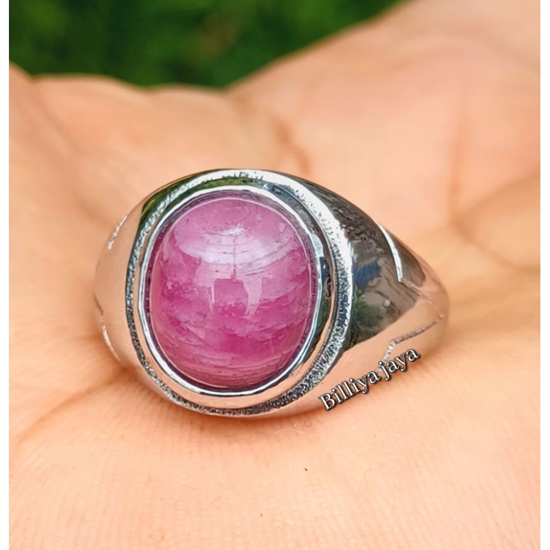 CINCIN BATU PERMATA RUBY ASLI NATURAL