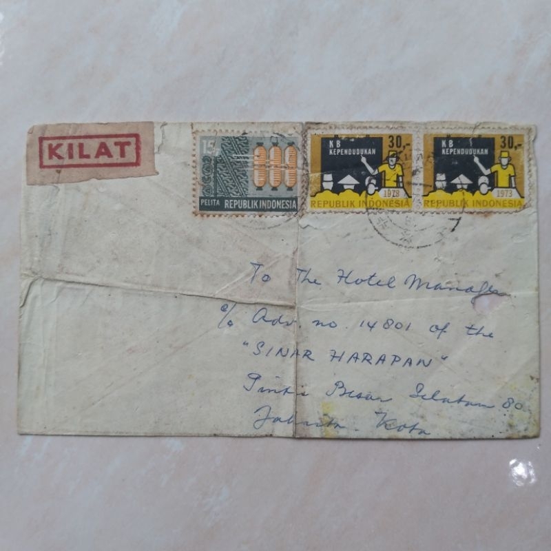 

Koleksi Korespondensi Kuno Jadul Sampul Surat 1974 - YN1240