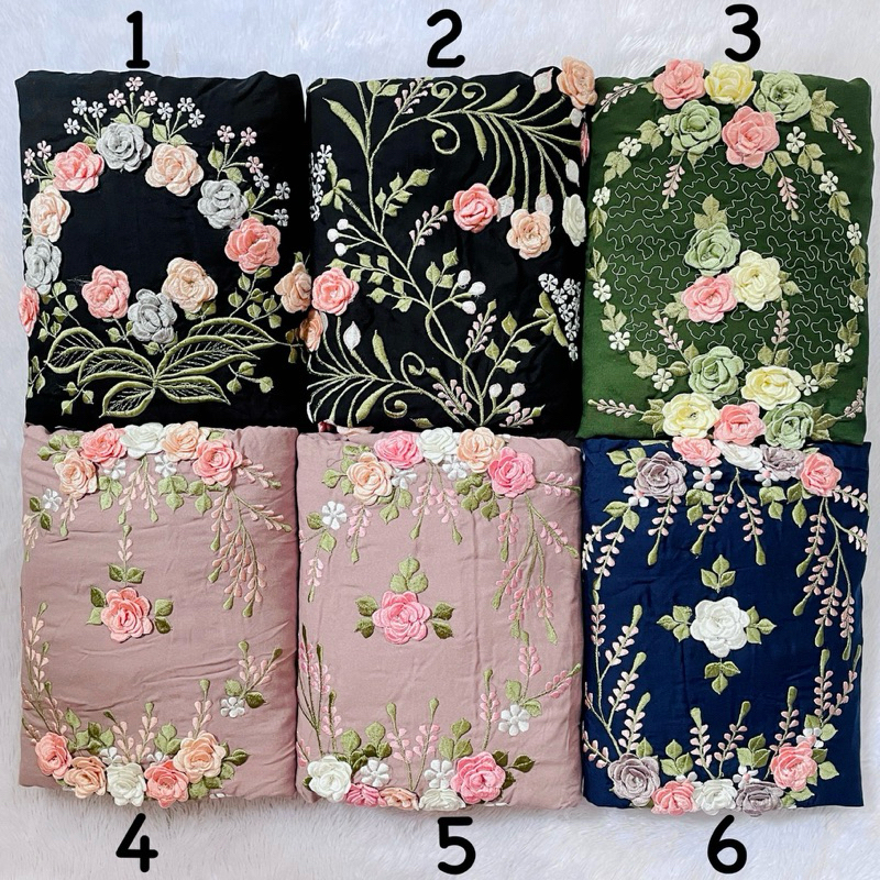 MUKENA BORDIR Timbul TERUSAN LAJURAN DEWASA rayon super