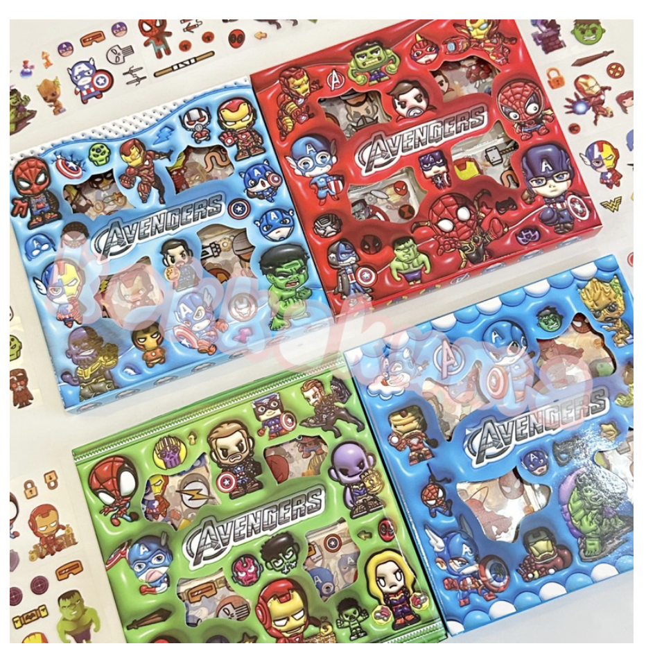 

SET STICKER ANAK - STICKER AVENGER SUPERHERO - BUKU STICKER ANAK