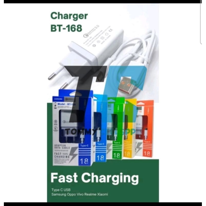 CHARGER BRANDED BT168 BT-168 REAL 2A FAST CHARGING QUALCOMM