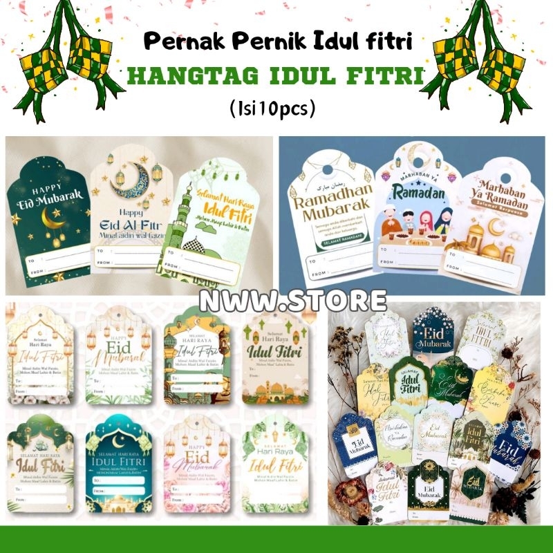 

HANG TAG IDUL FITRI LEBARAN KARTU UCAPAN EID MUBARAK