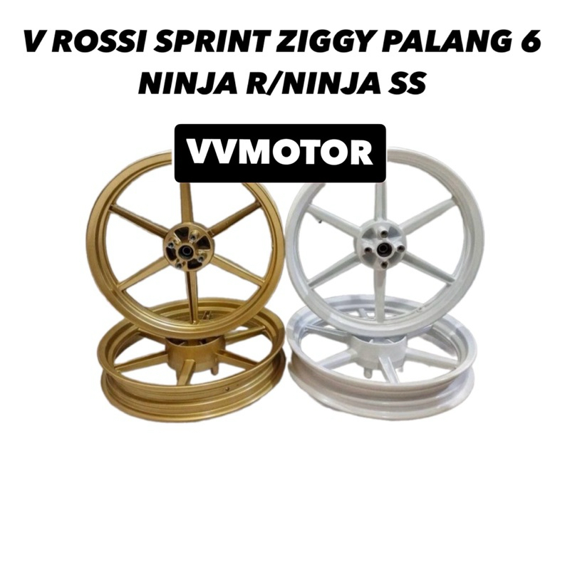 VELG RACING KAWASAKI NINJA R/SS V ROSSI SPRINT ZIGGY LUBANG 4 PALANG 6 1SET PNP