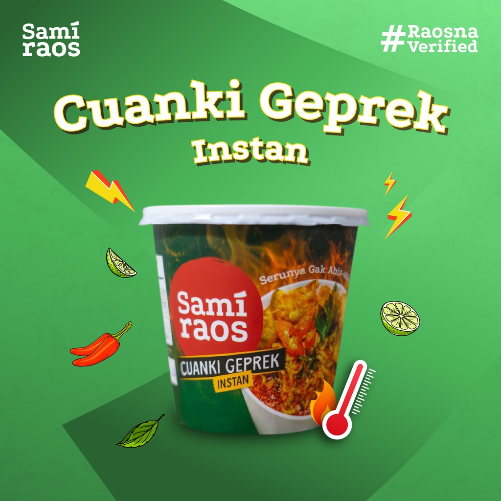 

Cuanki Geprek SamiRaos Ori | Cuanki Instan Pedas Enak