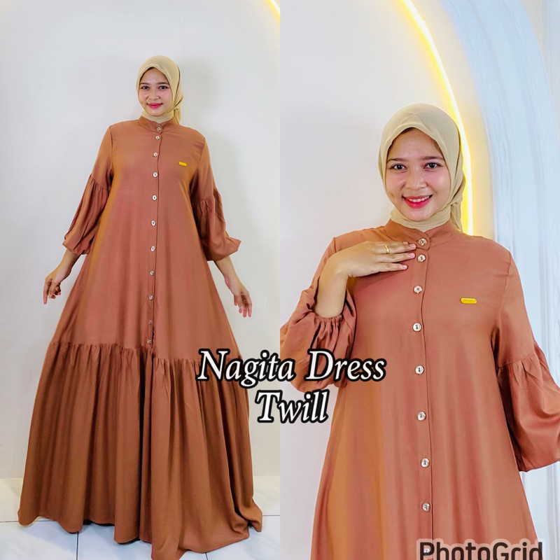nagita Dress /gamis terbaru /gamis polos