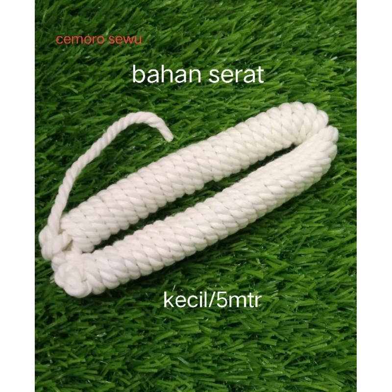 

tali tambang pramuka 5 meter(kecil) dan 10 meter(serat besar) serat besar bahan serat ukuran siaga