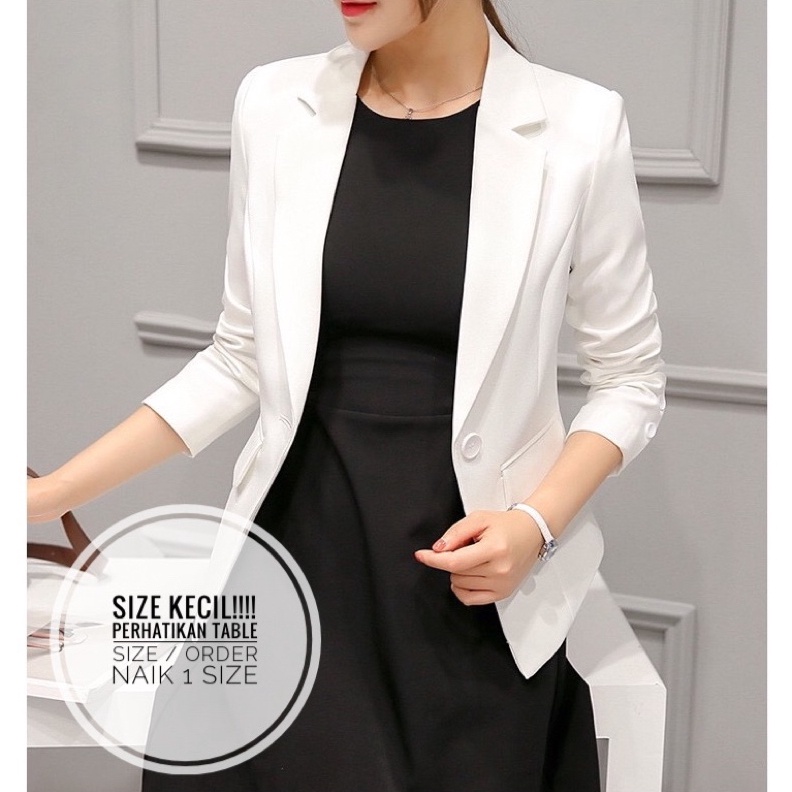 DISKON BRANDS FESTIVAL ELIYABlazer wanita import jas kerja jas kantor baju formal grosir