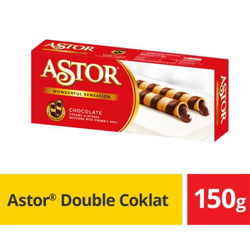 

ASTOR Wafer Stick Double Chocolate 150 g | ASTOR Wafer Stick Chocolate 156 g