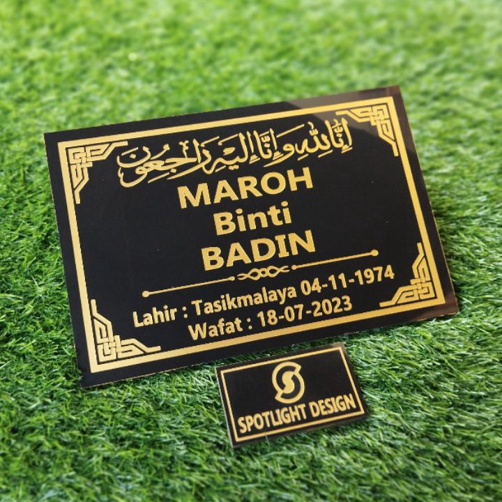 Spesial Item Batu Nisan Makam Granit 2x3 Untuk Muslim