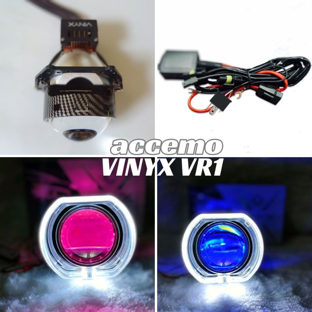 Projector Projie BiLED LED Bi-Led Dual Prism 3 Inch Inchi Blue Lens Vinyx VR1