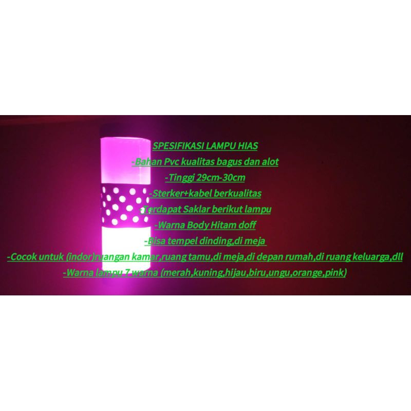 lampu motif vulkadot/lampu hias/lampu malam/lampu tidur/lampu ruangan tamu/lampu dingding/lampu dudu