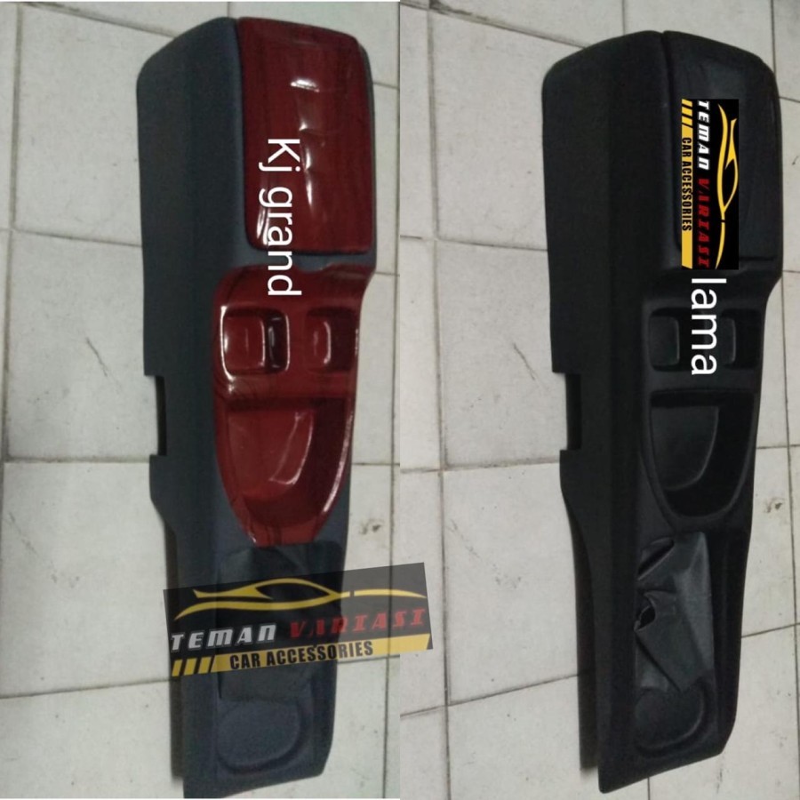Console box mobil toyota kijang super kijang grand kijang grand ABU HITAM KAYU WOOD