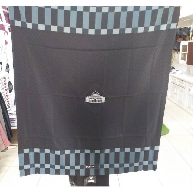 Sarung Rabbani Palestina Quds warna Hitam, Kain Palestine Pria Dewasa