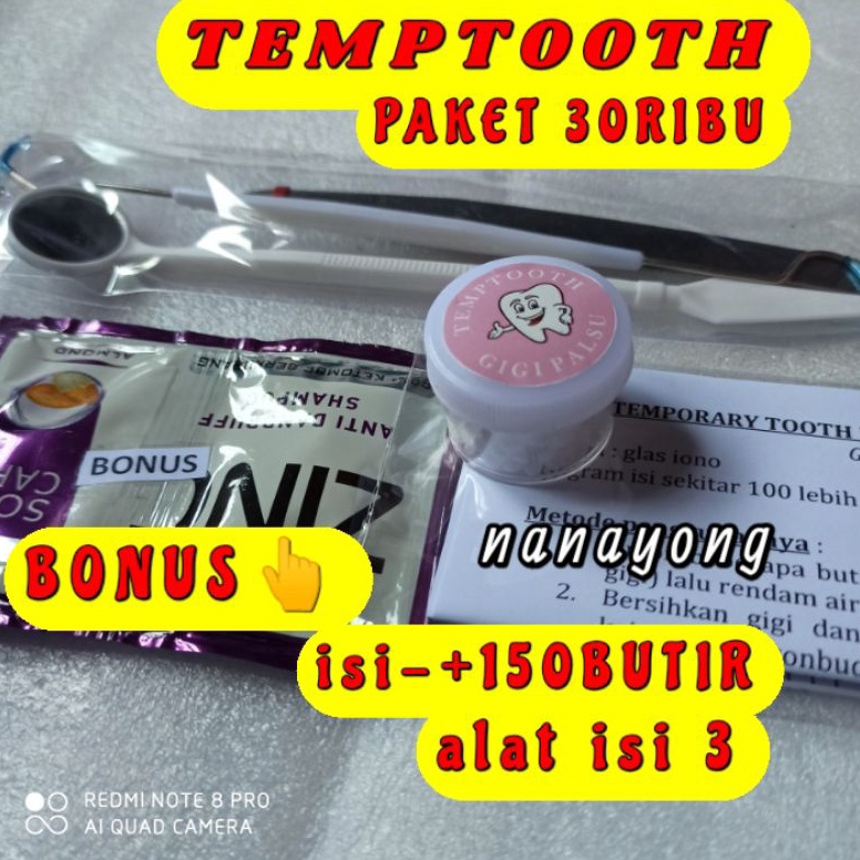 YMT927  TEMPTOOTh GIGI PALSU BUAT SENDIRI