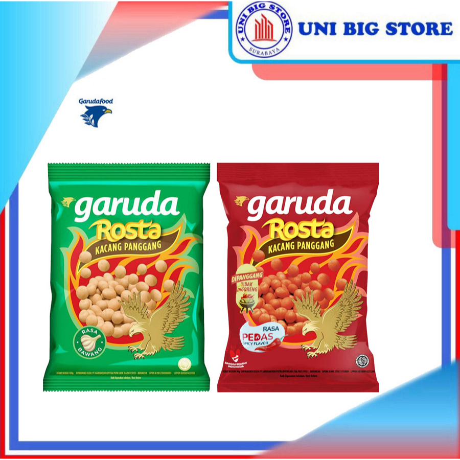 

Garuda Rosta Kacang Panggang Bawang 90 gr Pedas Jagung Wagyu Roasted Peanuts