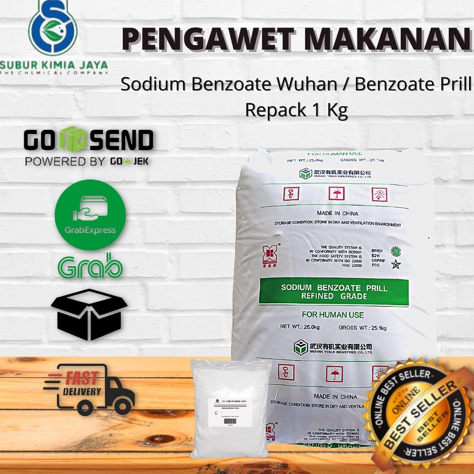 

NCE785 Penjualan TerbaikCOD Sodium Benzoate Prill Pengganti Purox Pengawet Makanan Pengawet Minuman Best Grade Benzoat 1 KG