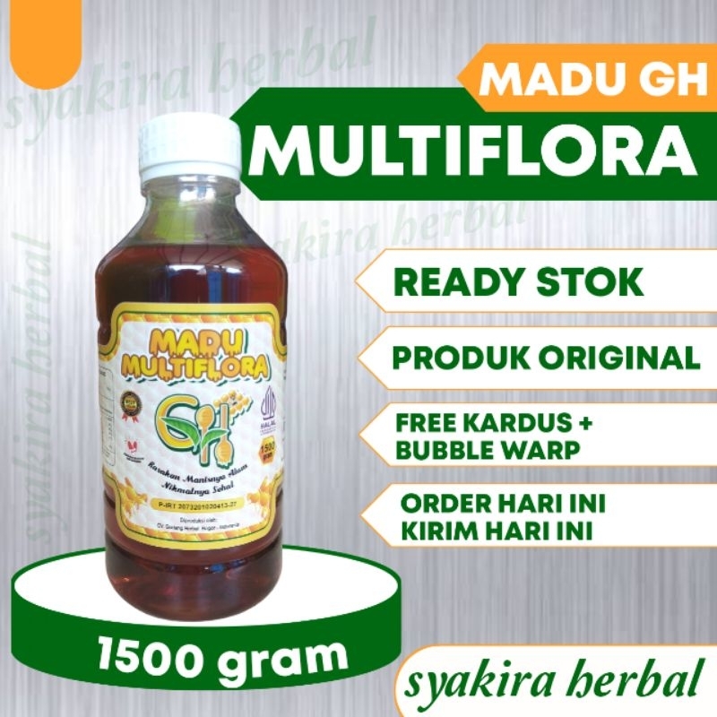 

Madu Multiflora GH 1,5 KG Rasanya Manisnya Alami Nikmatnya Sehat Produk Asli Orginal Cocok Buat Tubuh Anda