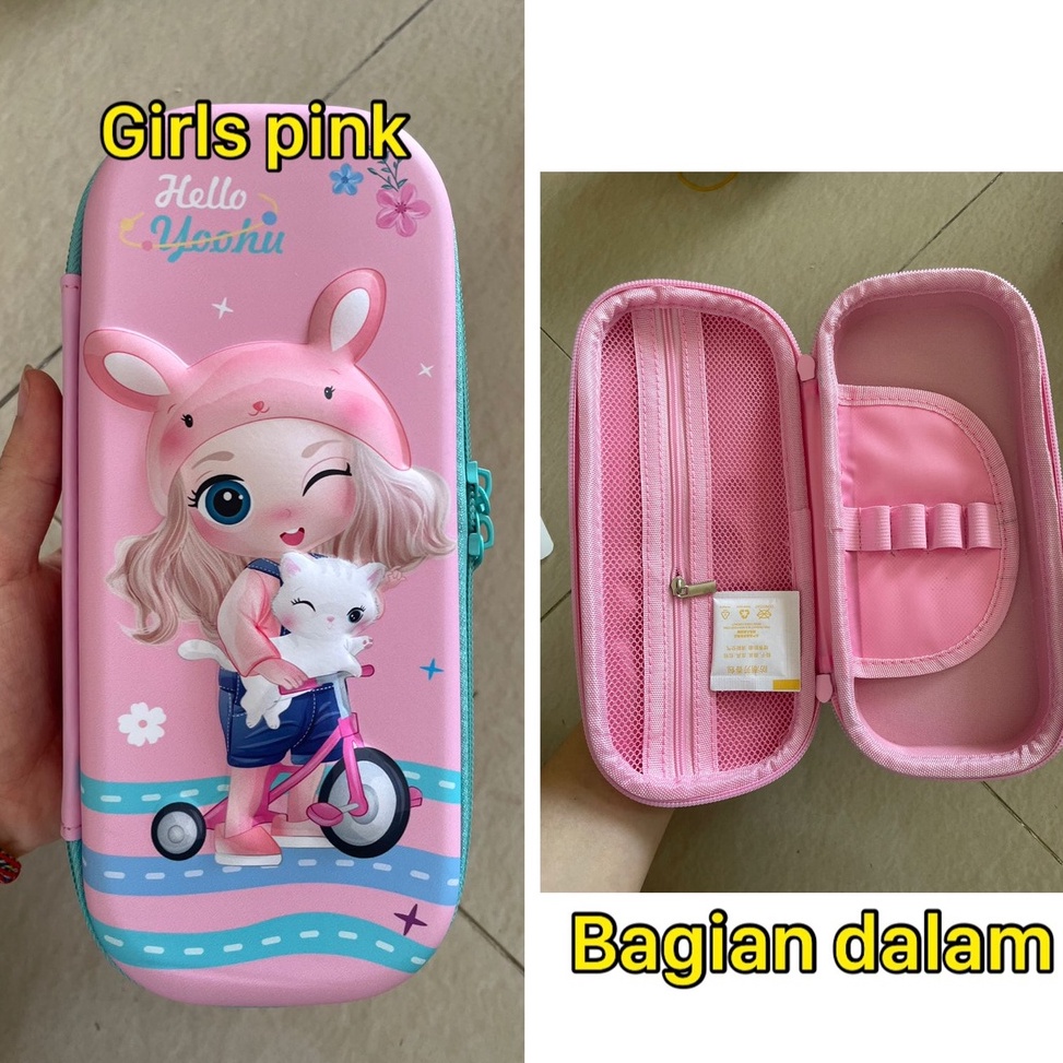 

ELL637 COD Kotak Pensil Tempat Pensil 3D Import Waterproof