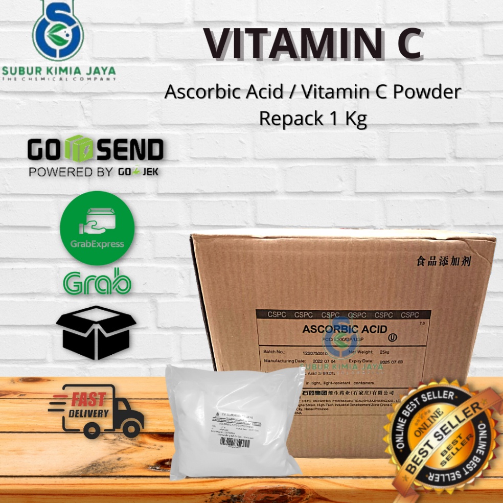 

NJM154 COD NEWPRODUCT Ascorbic Acid Ex Weisheng Vitamin C Powder Food Grade 1 KG