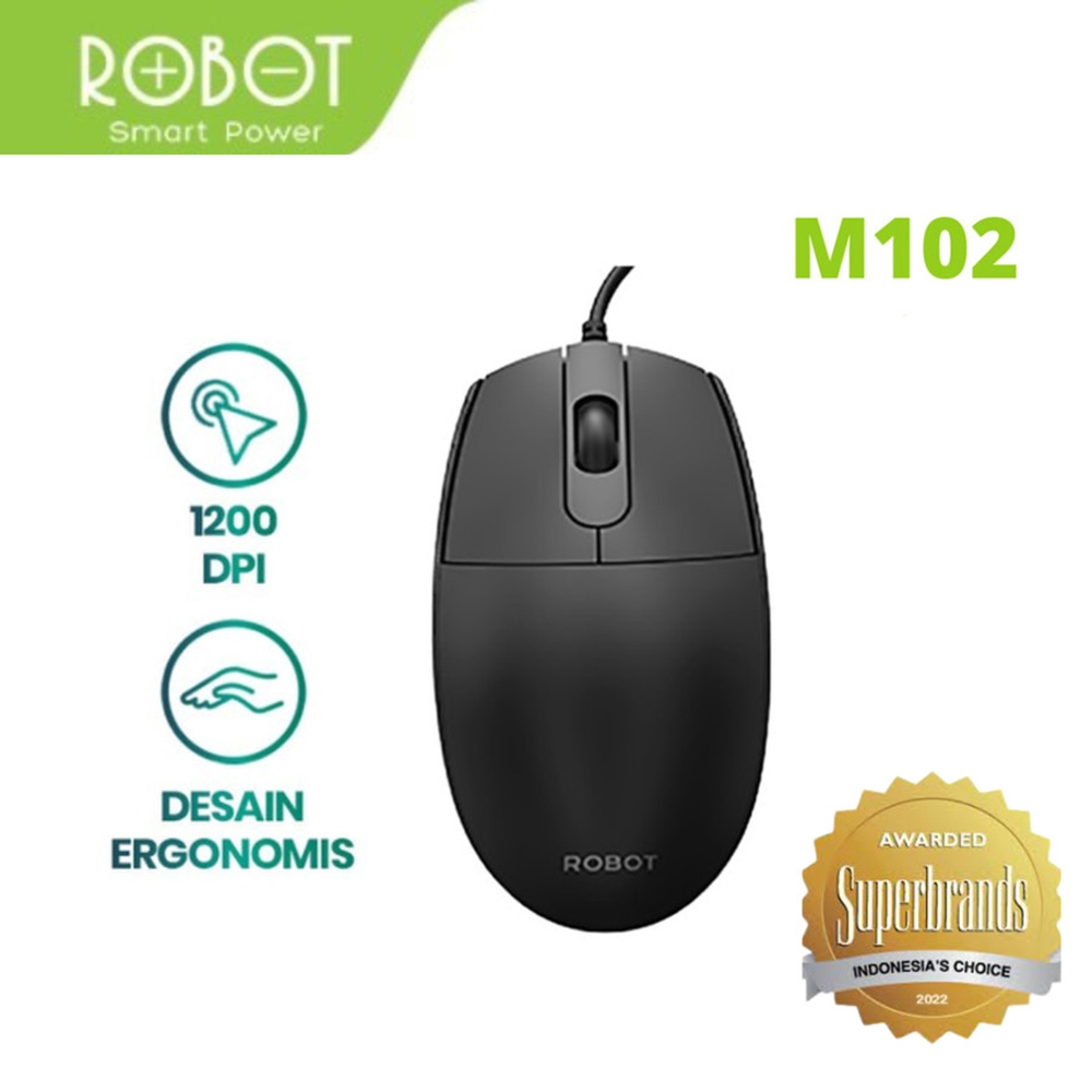 Mouse Robot M102 Mouse Robot Original Mouse Robot Kabel Mouse Robot M102 Office Wired Mouse LED Colo