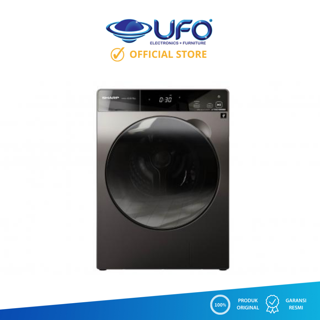 Sharp Mesin Cuci Front Loading + Dryer 10,5 Kg/7 Kg ESFL1410DPX