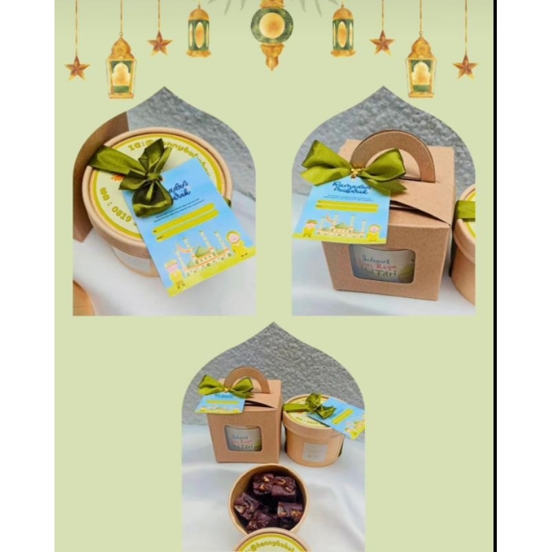 

Brownies in cup Brownies bucket hampers idul fitri hampers lebaran Brownies bites