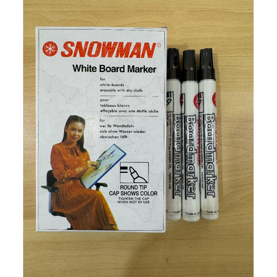 

Spidol Snowman White Board ( HITAM )