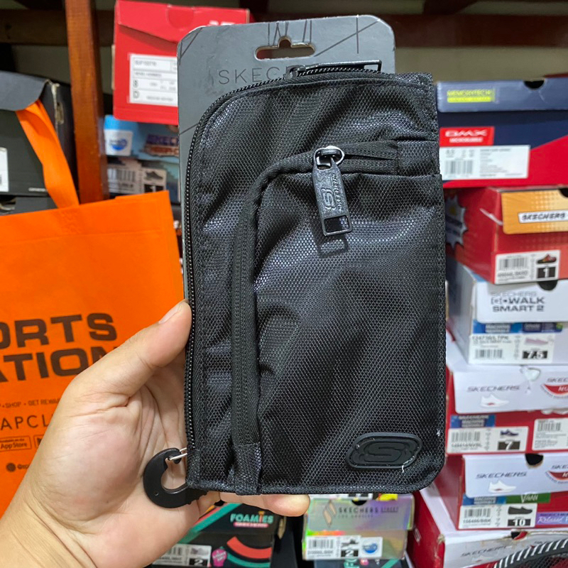 Tas Dompet Selempang Sling Bag Skechers Original PPT8118BK Unisex