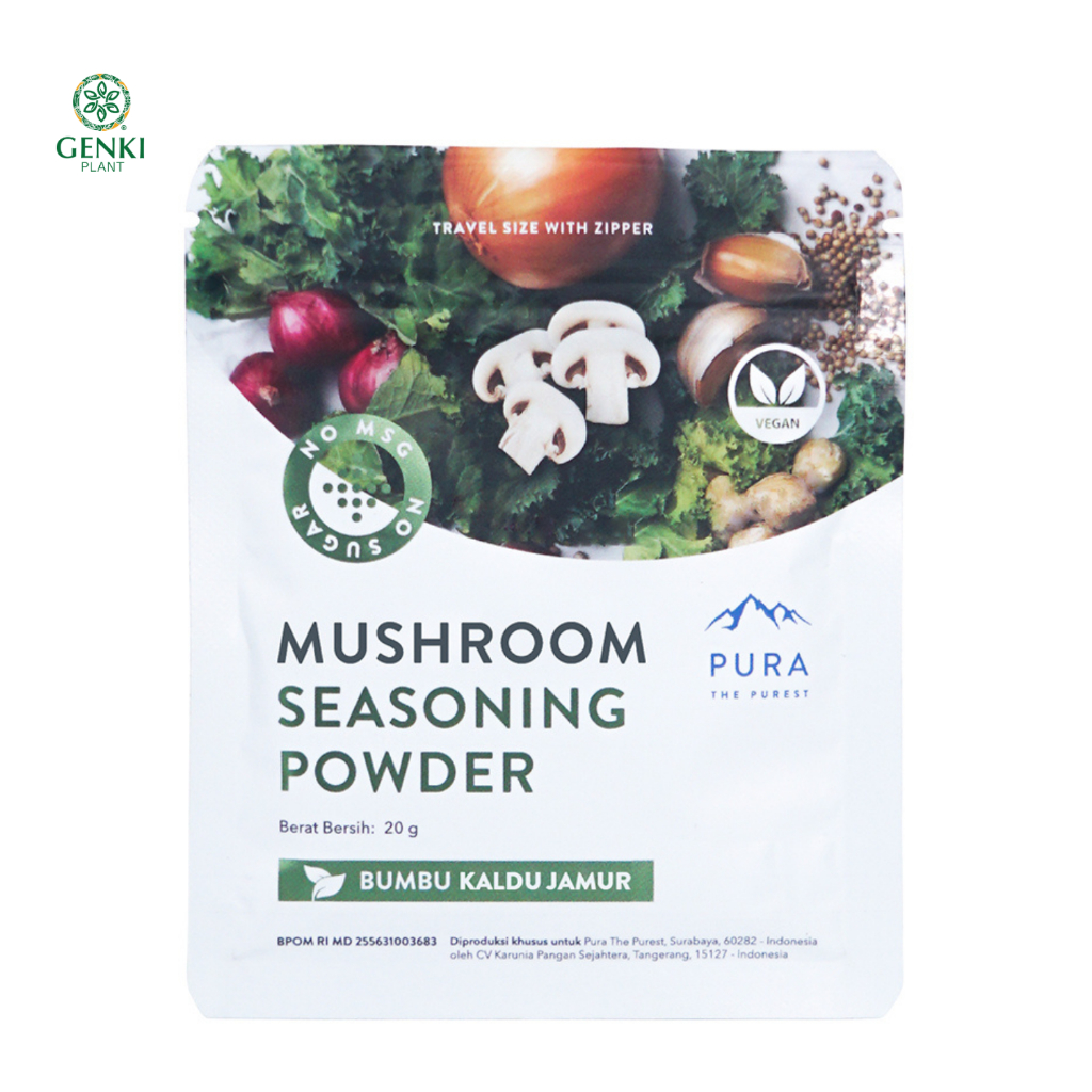 

Pura Mushroom Seasoning Powder / Bumbu Penyedap Non MSG Jamur - 20 g