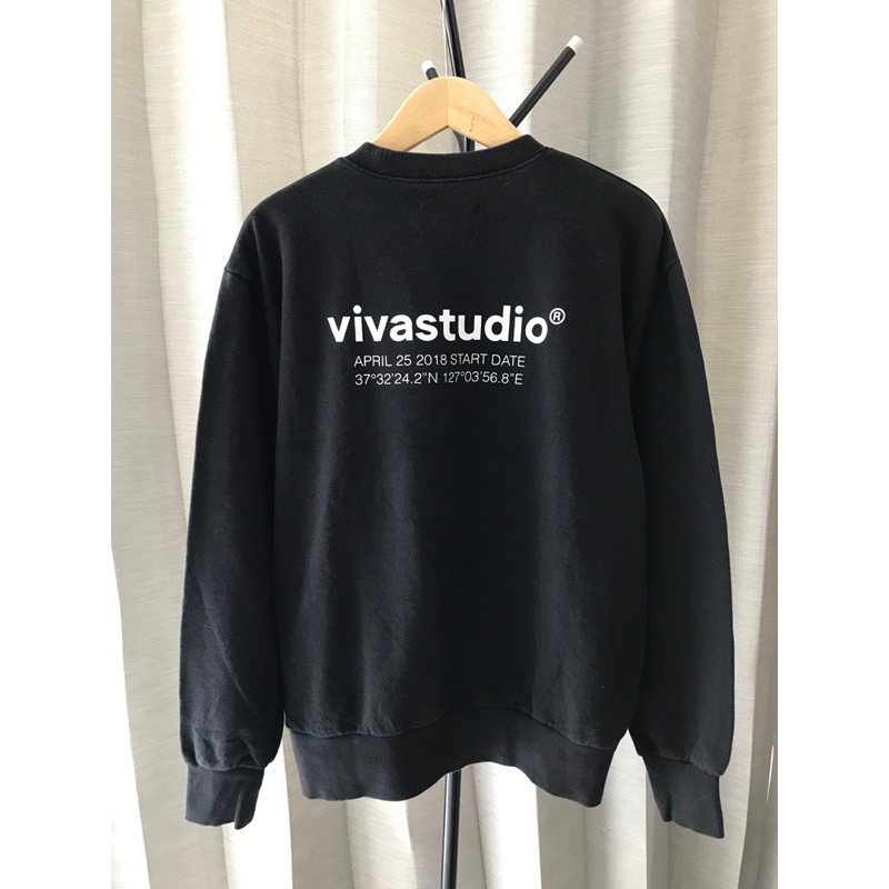 Crewneck VivaStudio Hitam Tebal (second)