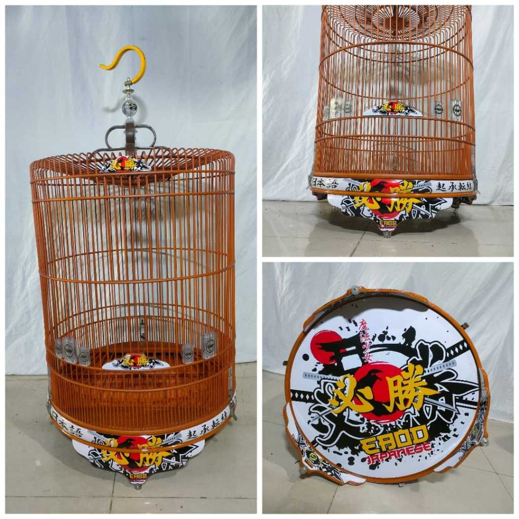 Sangkar Murai No 2 Ebod Samurai Pvc Decal Klem Koper