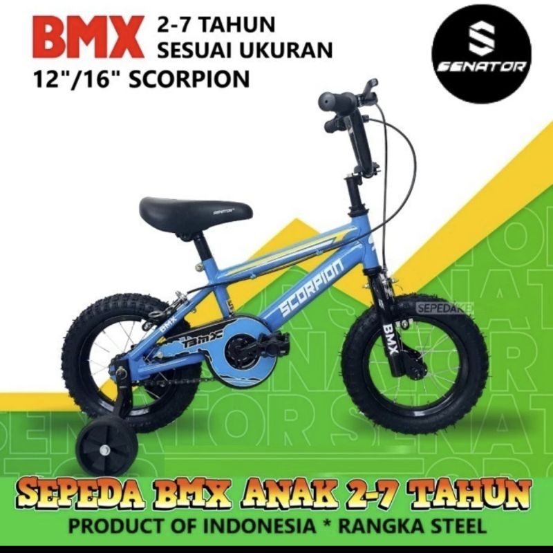 sepeda anak bmx 16 inch senator terbaru