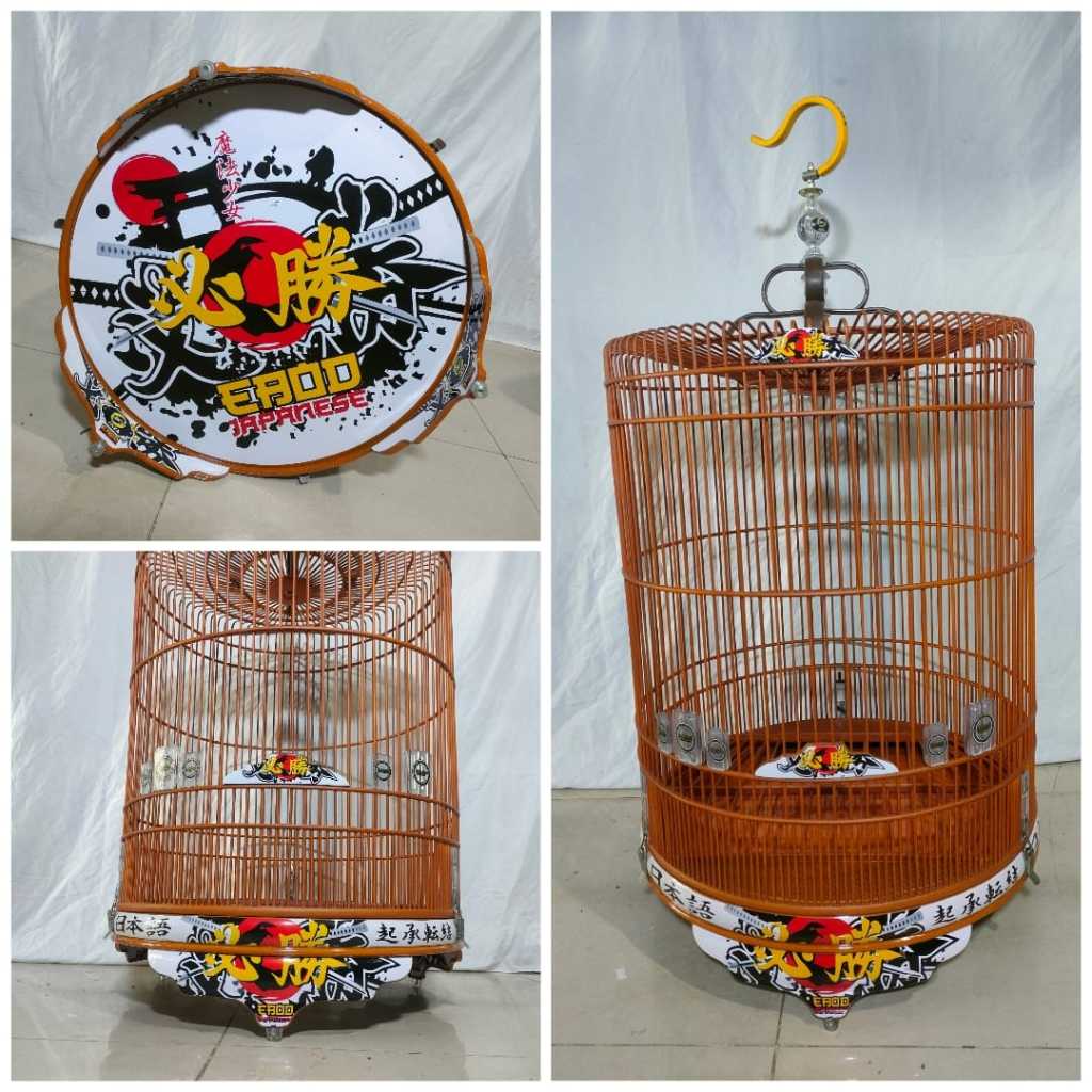 Sangkar Murai No 2 Ebod Jaya Samurai Pvc Decal Klem Koper