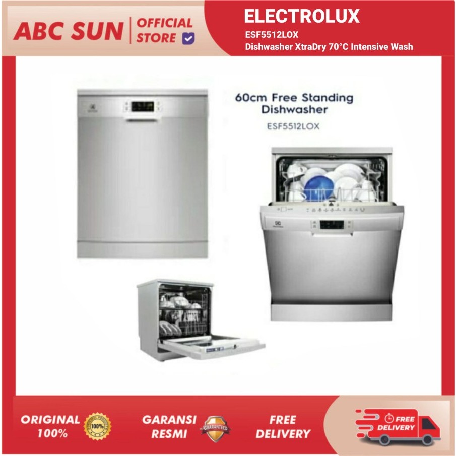 Mesin Cuci Piring Electrolux ESF5512LOX - Freestanding 60cm