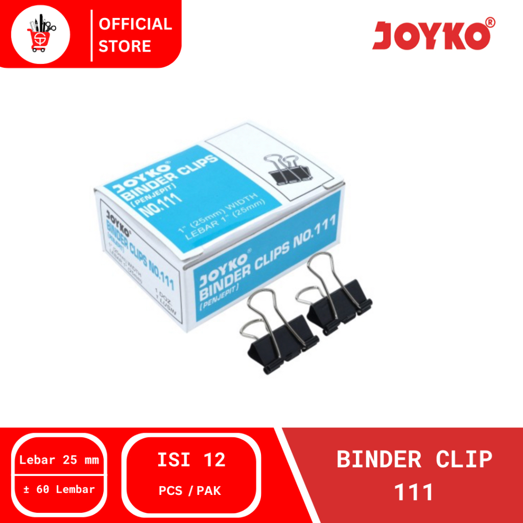 

Klip Penjepit Kertas | Binder Clip Joyko 111