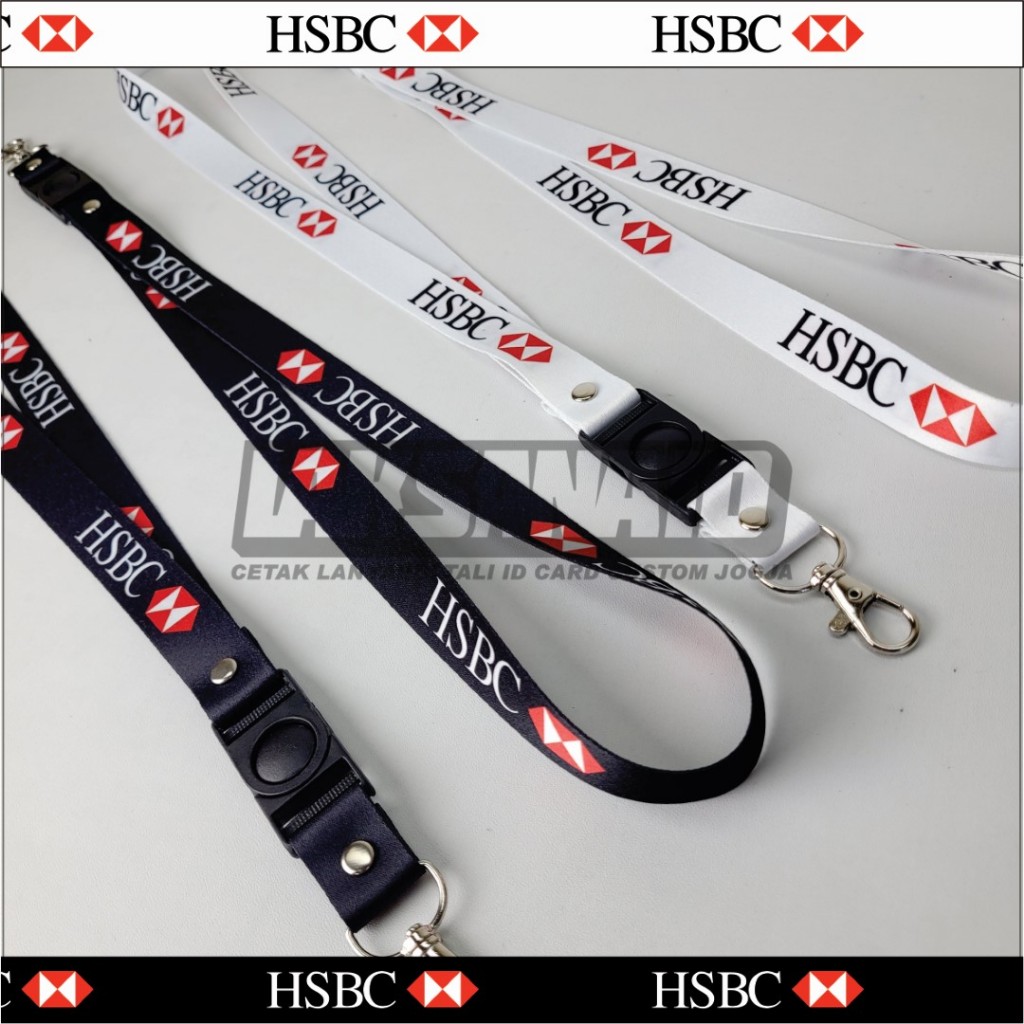

LANYARD Tali ID Card HSBC FULL PRINT PLUS HOLDER