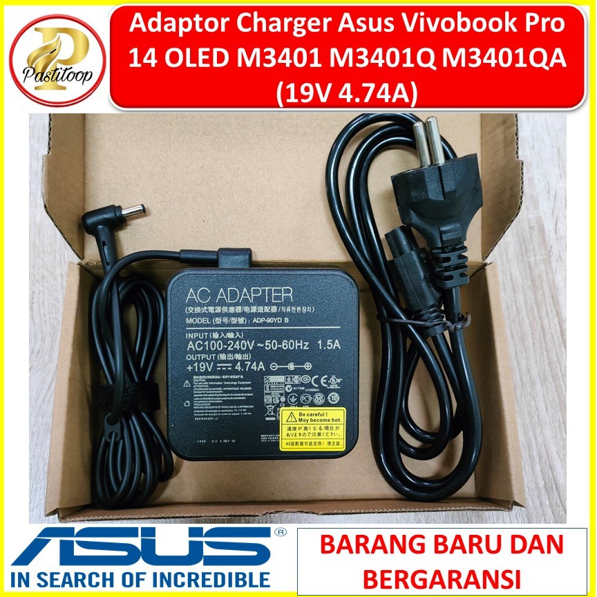 Adaptor Charger Asus Vivobook Pro 14 OLED M3401 M3401Q M3401QA terbaru
