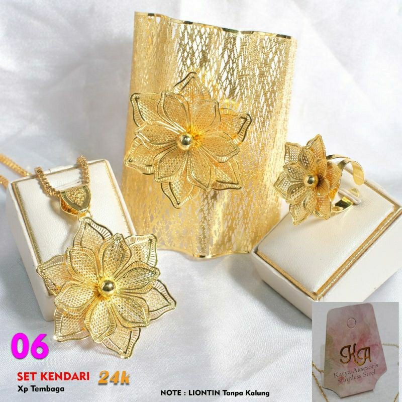 Gelang set Dubai ada 5 model Mewah dan Super cakep harga Termurah Persis Mas 24K