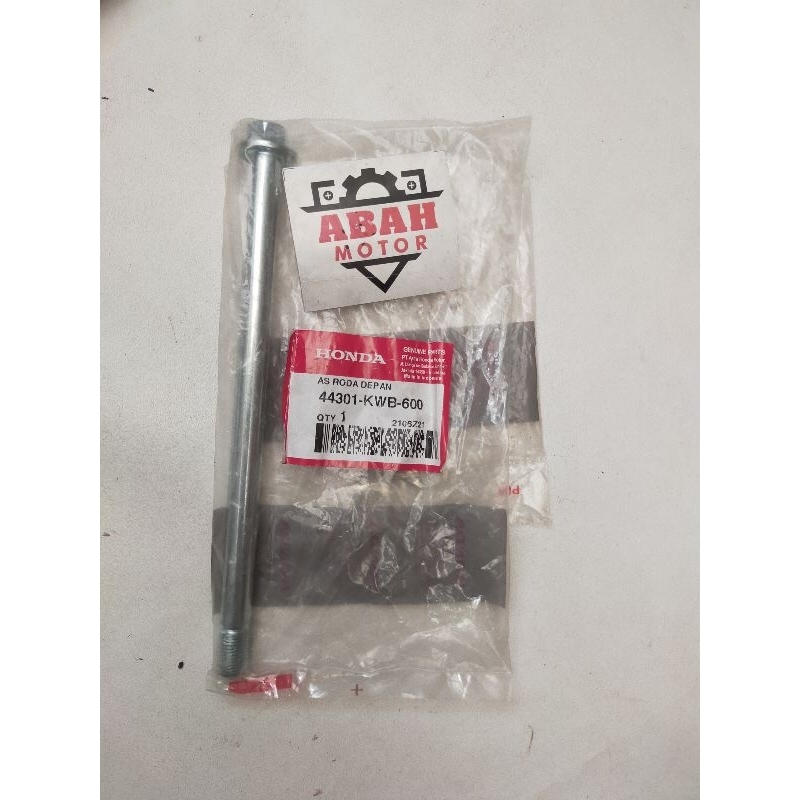 Axle Fr Wheel As Roda Depan Honda Blade 44301KWB600